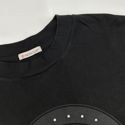 MONCLER 2021 Black Studded T-Shirt Size XS