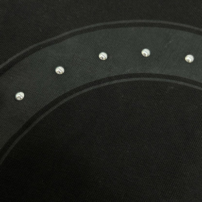 MONCLER 2021 Black Studded T-Shirt Size XS