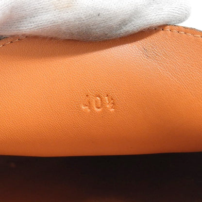 HERMES Irving Leather Moccasin Slip-Ons Black Size 40.5