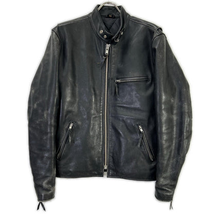 FREEDOM Black Single Rider Leather Jacket Size 40