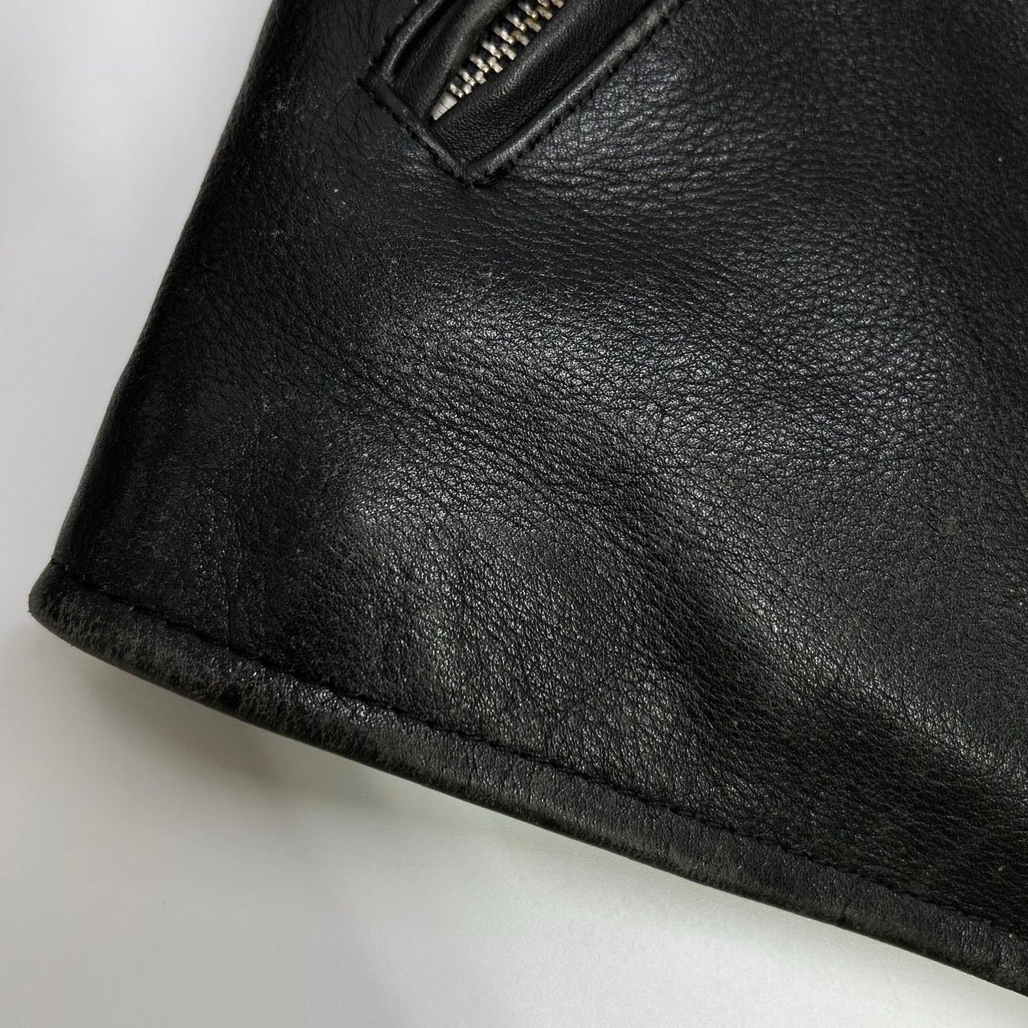 FREEDOM Black Single Rider Leather Jacket Size 40