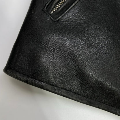FREEDOM Black Single Rider Leather Jacket Size 40