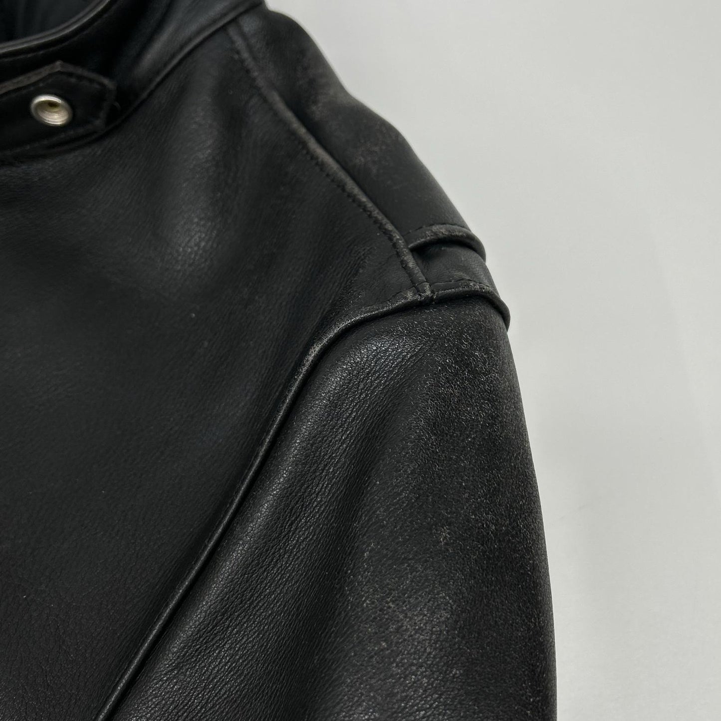 FREEDOM Black Single Rider Leather Jacket Size 40