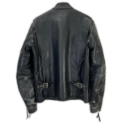 FREEDOM Black Single Rider Leather Jacket Size 40