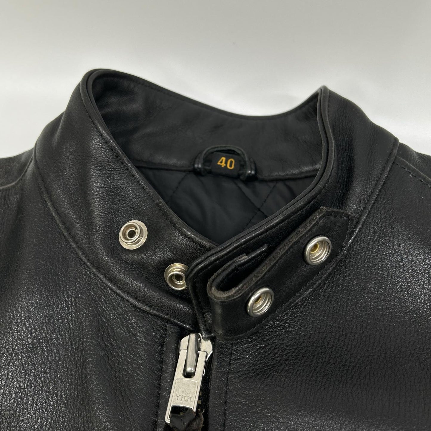 FREEDOM Black Single Rider Leather Jacket Size 40