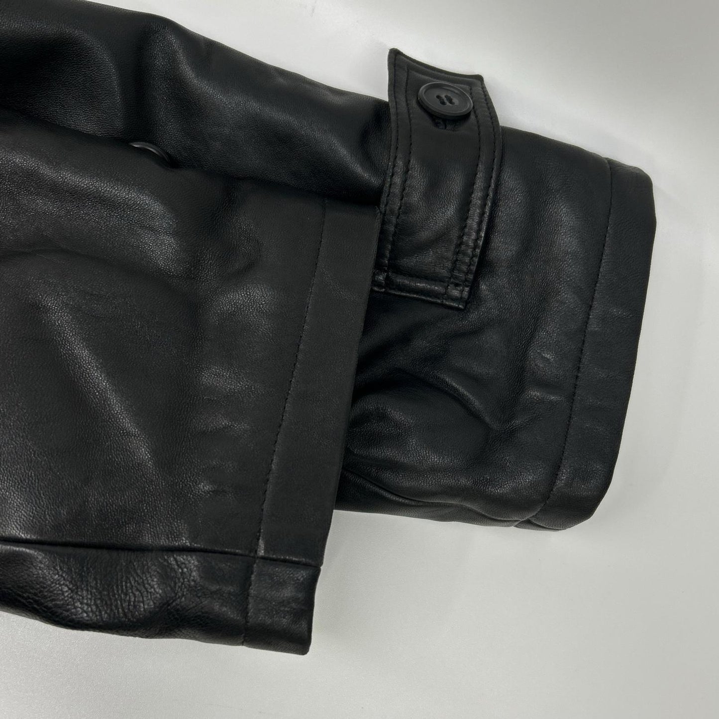 PaulSmith 477329K Black Lamb Leather Jacket Size M
