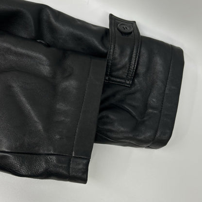 PaulSmith 477329K Black Lamb Leather Jacket Size M
