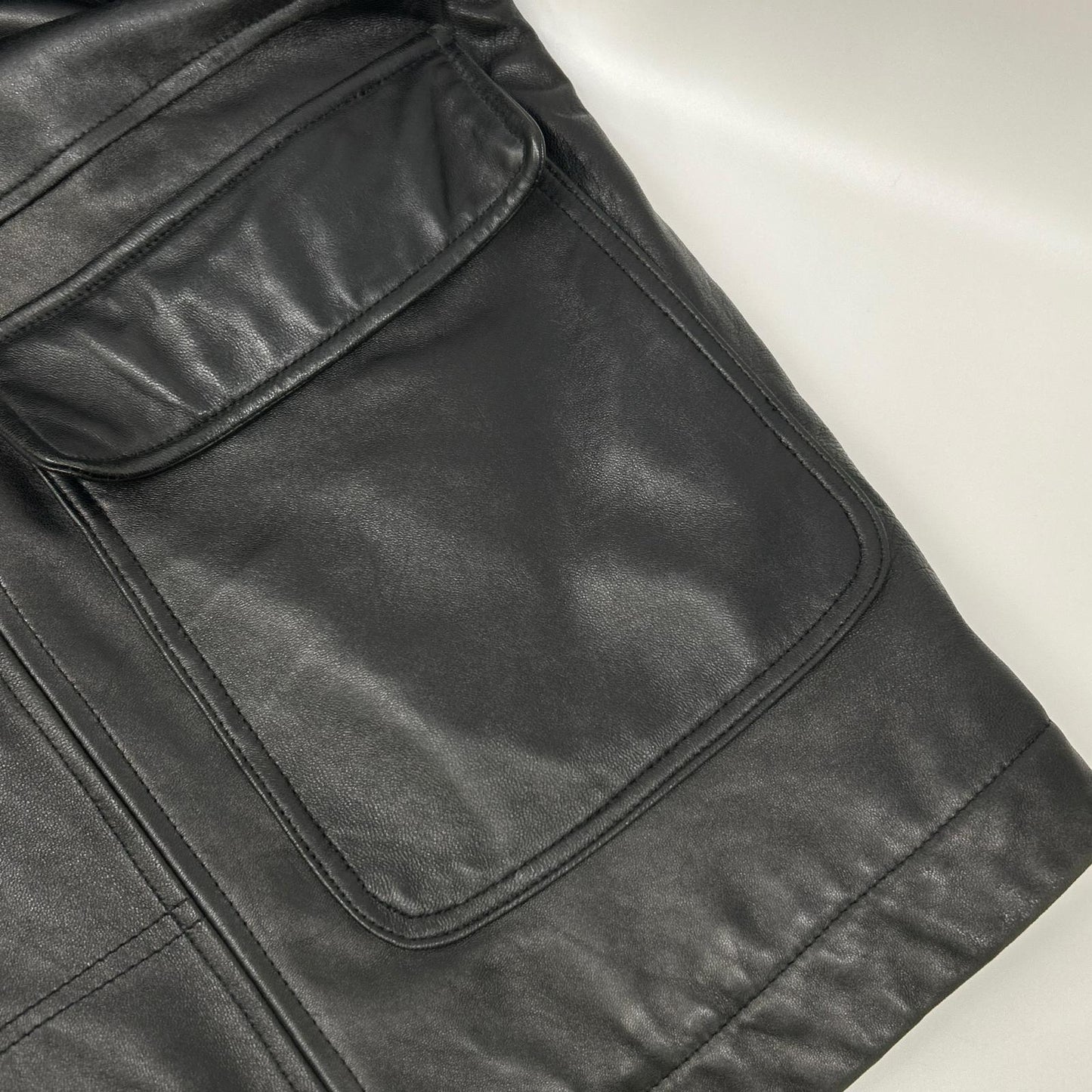 PaulSmith 477329K Black Lamb Leather Jacket Size M