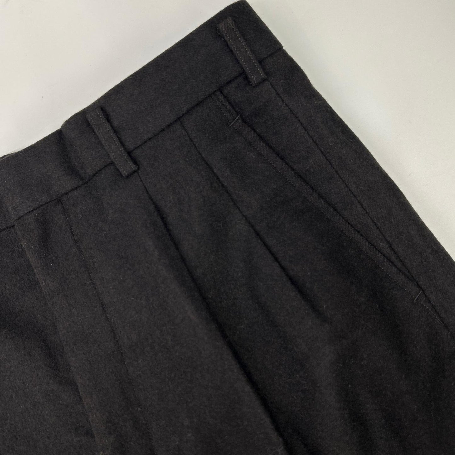 COMMEdesGARCONS HOMME DEUX 80s Wool Pants Black Size S