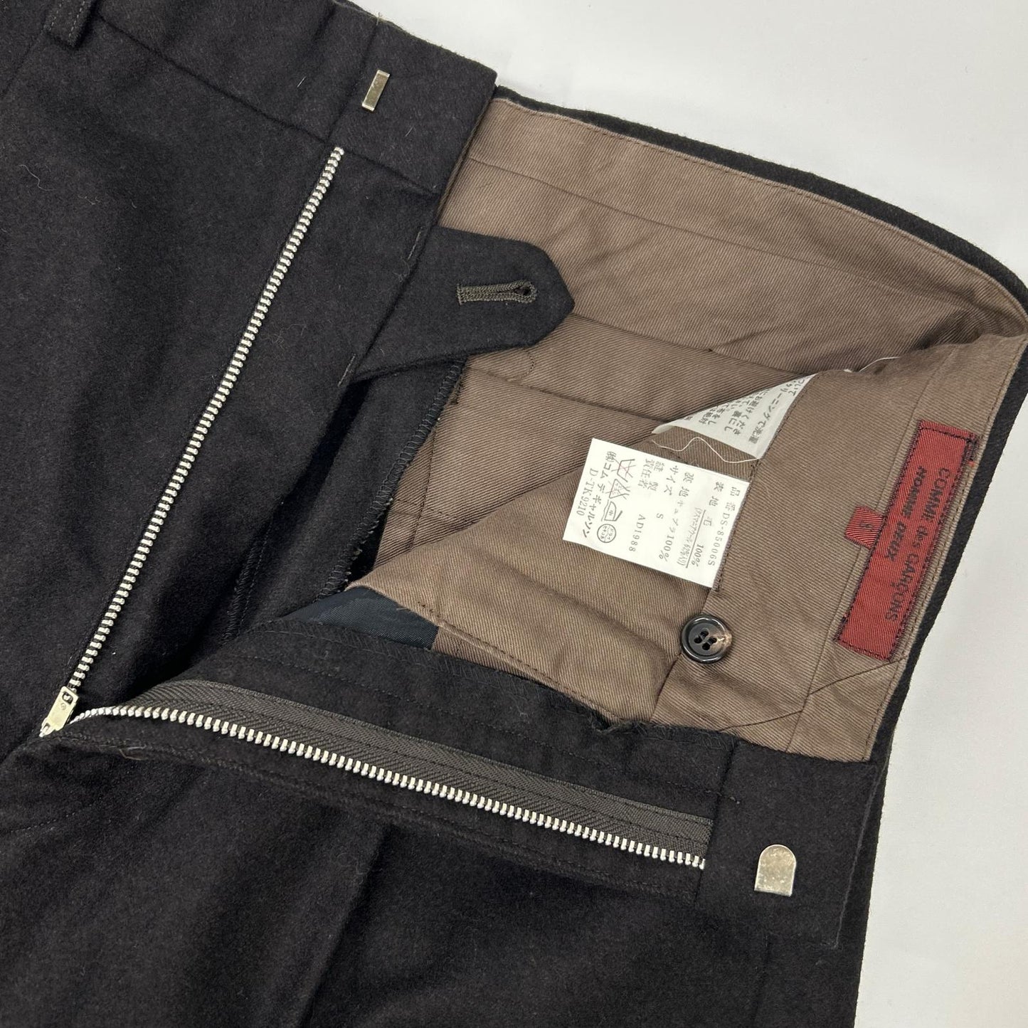 COMMEdesGARCONS HOMME DEUX 80s Wool Pants Black Size S