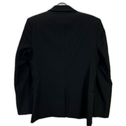 SAINT LAURENT PARIS Black Wool Shawl Collar Blazer Size 46