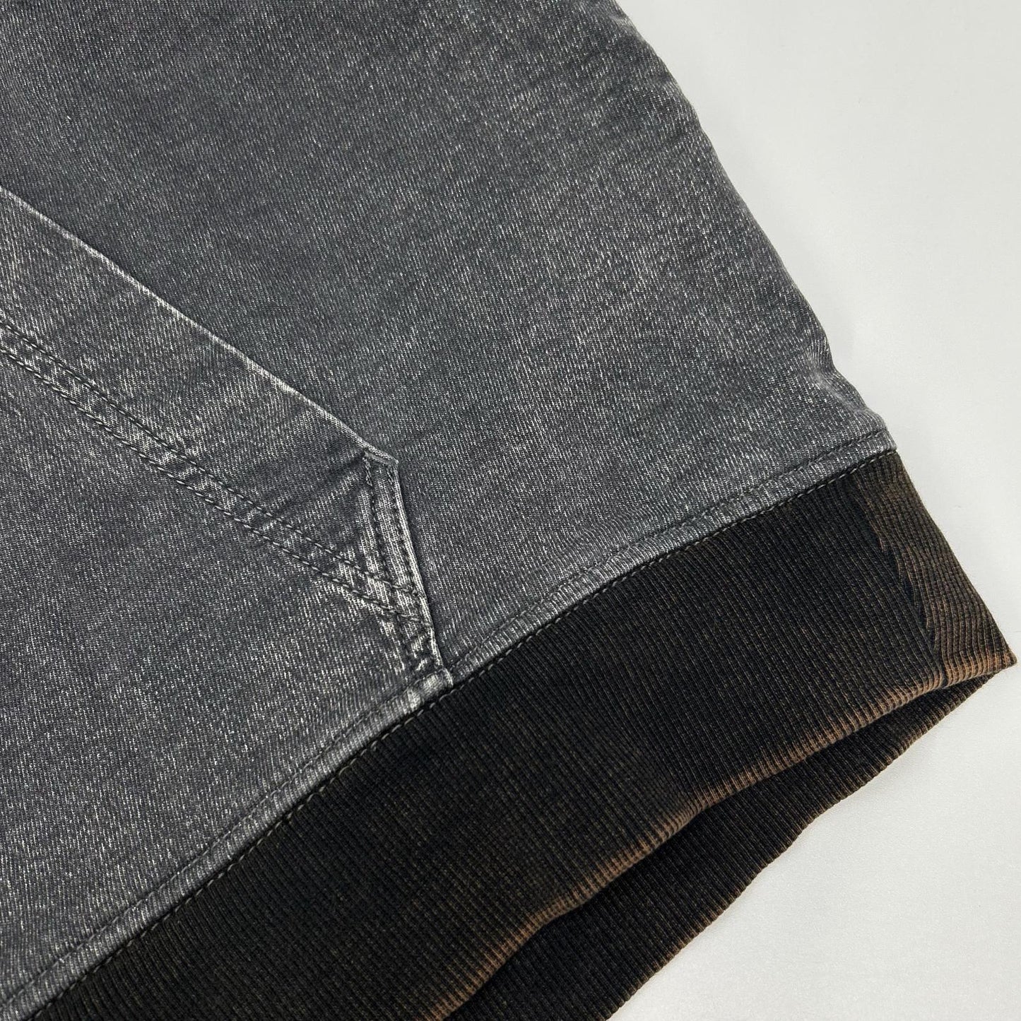 DIESEL D-UM-RIB-NE Jogg Jeans Pullover Hoodie Black Size M