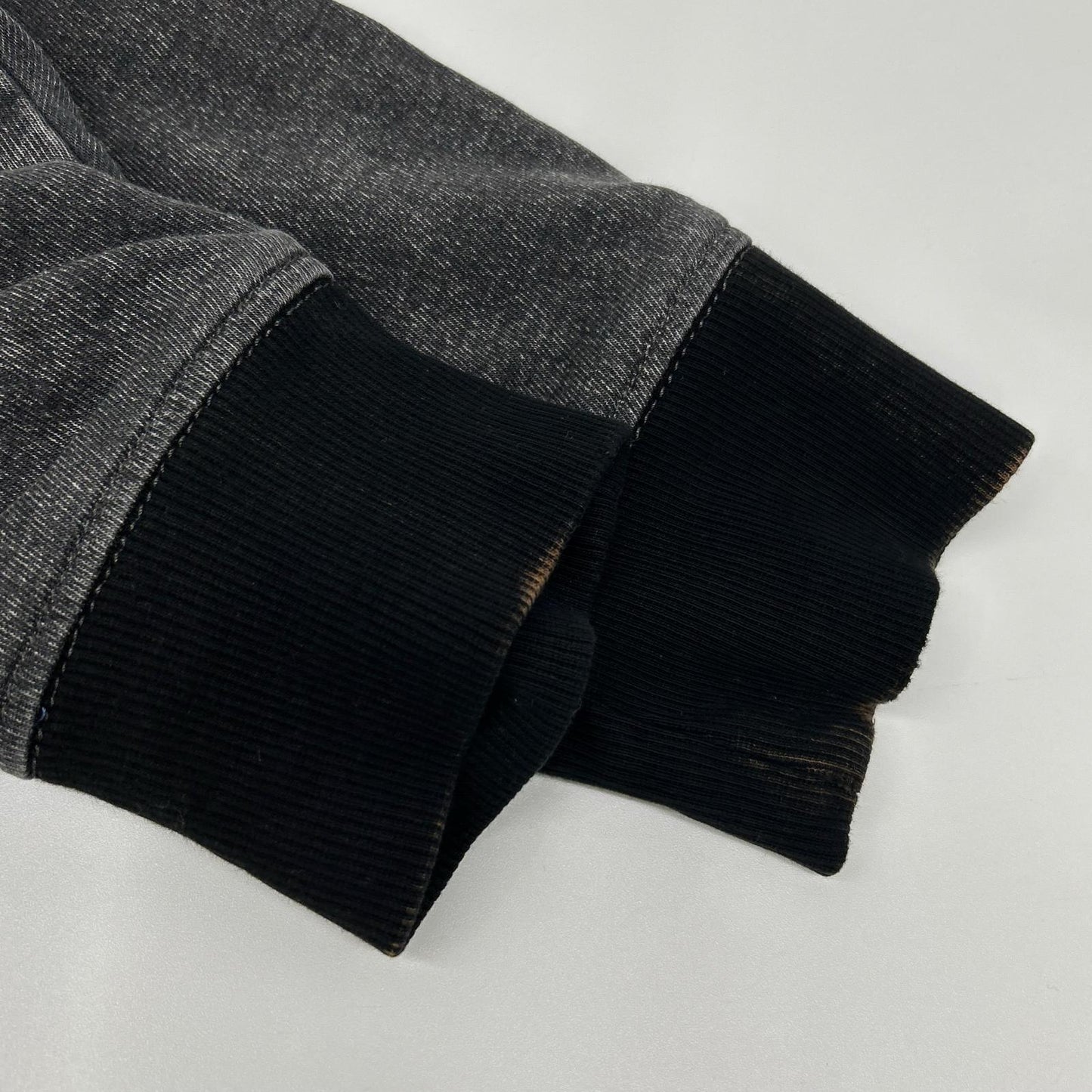 DIESEL D-UM-RIB-NE Jogg Jeans Pullover Hoodie Black Size M