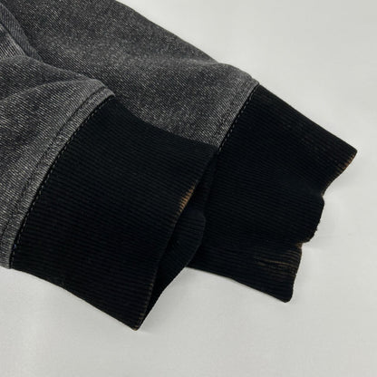 DIESEL D-UM-RIB-NE Jogg Jeans Pullover Hoodie Black Size M