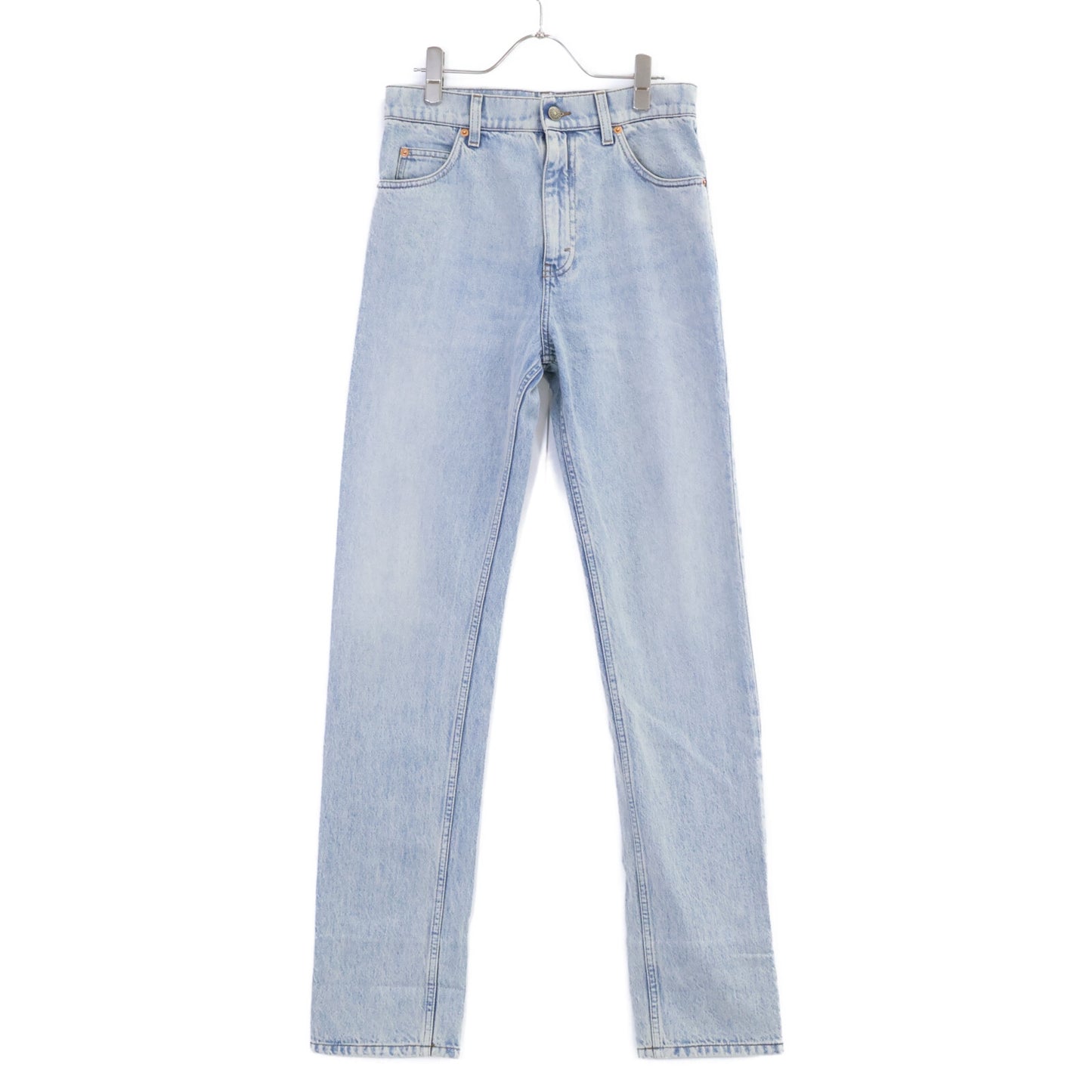 GUCCI 774078 GG Turn-Up Washed Denim Indigo Size 28