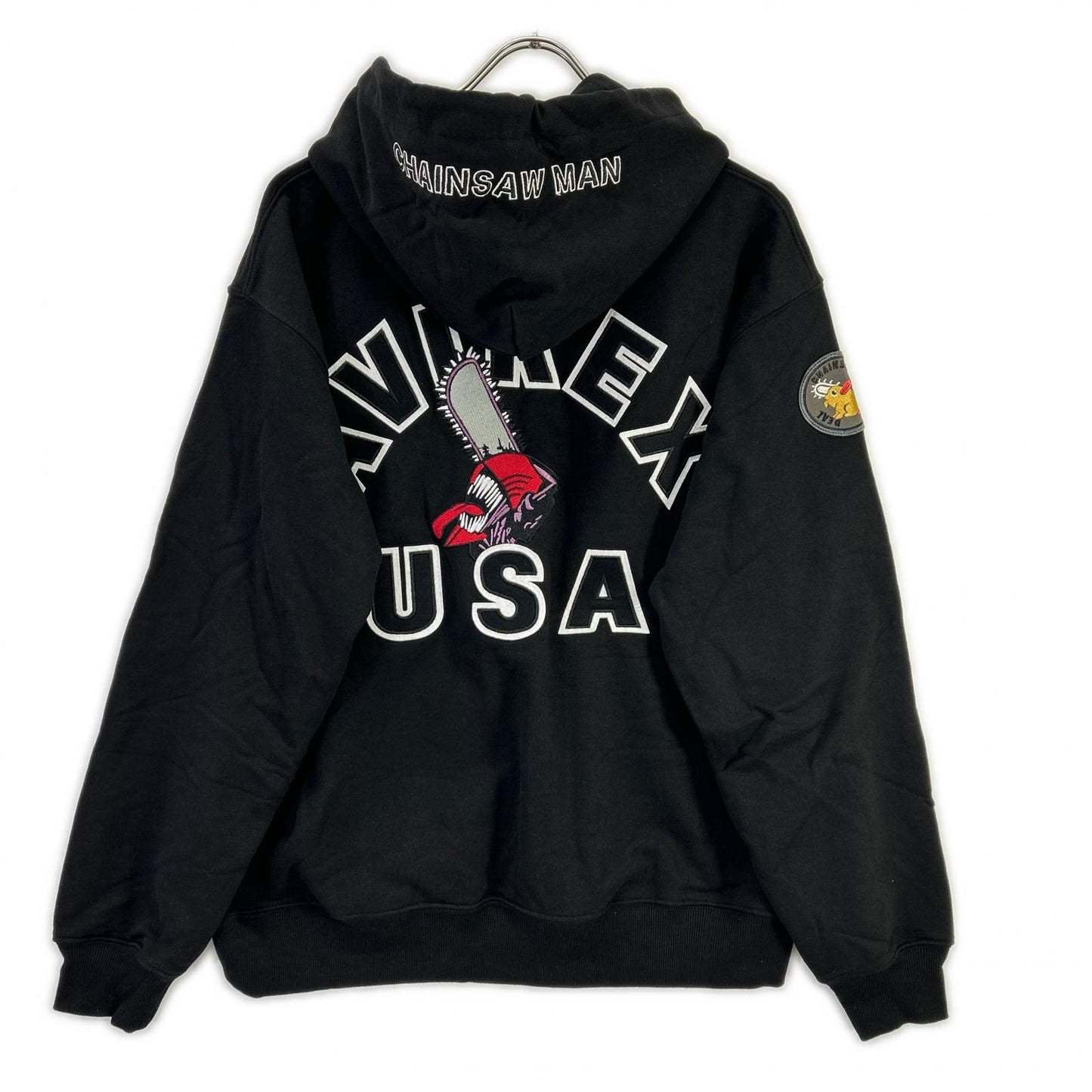 AVIREX x Chainsaw Man Hoodie Black Size L