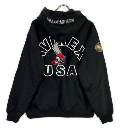 AVIREX x Chainsaw Man Hoodie Black Size L