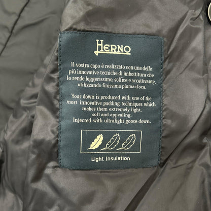 HERNO Legend Line Nylon Down Vest Dark Navy Size 44