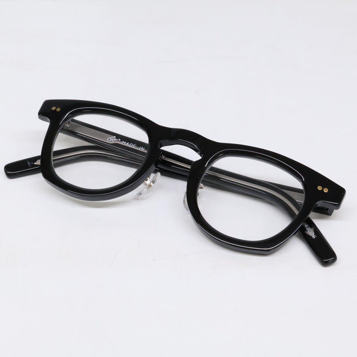 MEGANE ROCK VECTOR 008 Acetate Eyewear Black Size 43x26