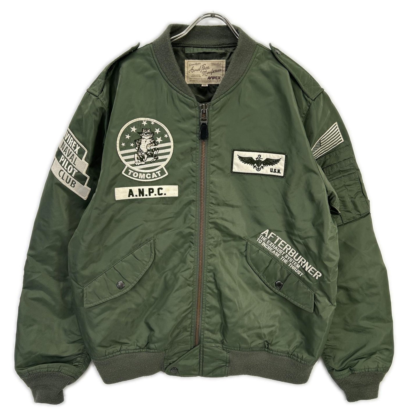 AVIREX L-2B TOMCAT Flight Jacket Khaki Size 2XL