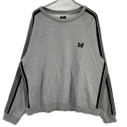 Needles xB'2nd Track Crew Neck Cotton Jersey Gray Size L