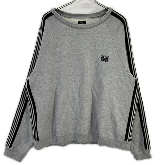 Needles xB'2nd Track Crew Neck Cotton Jersey Gray Size L