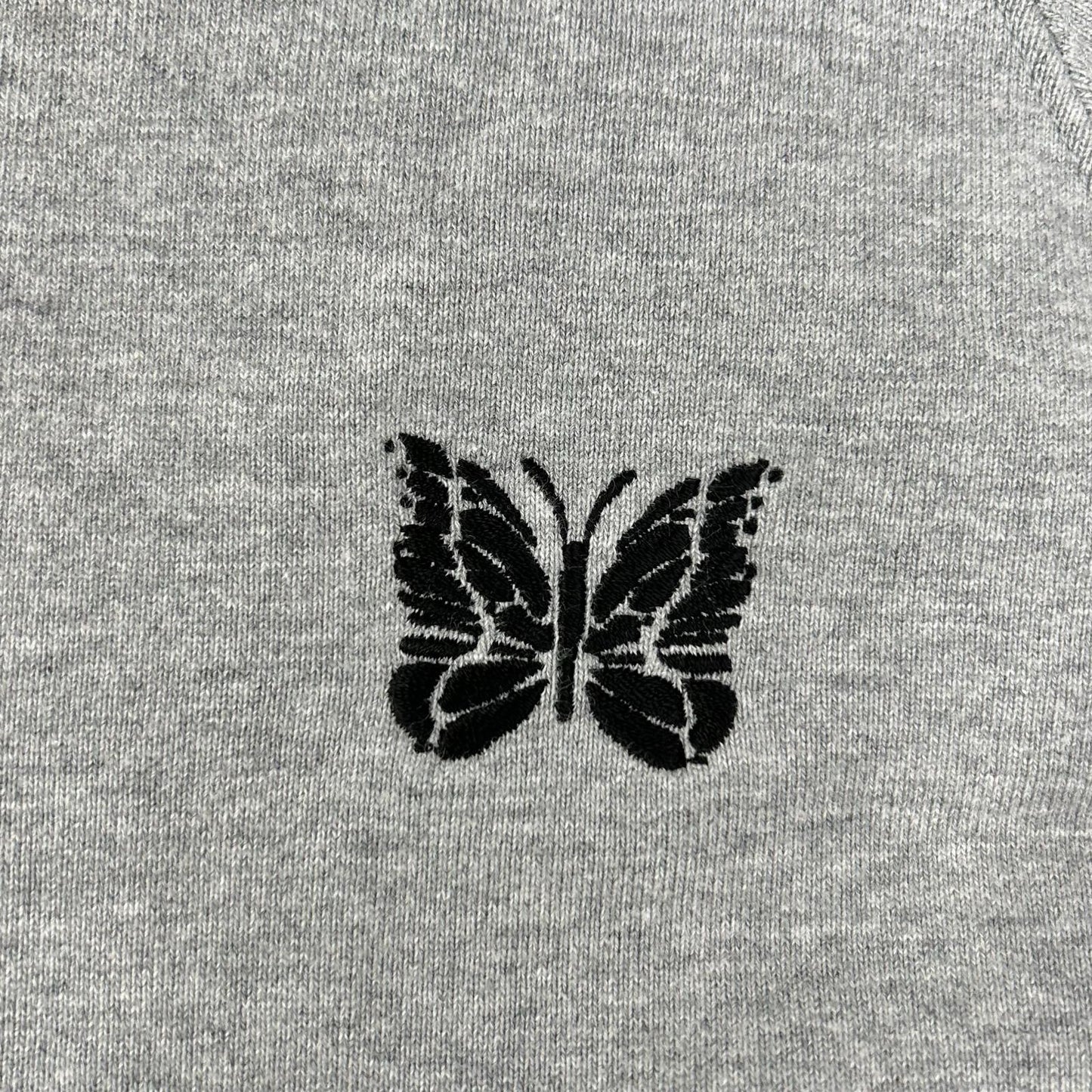 Needles xB'2nd Track Crew Neck Cotton Jersey Gray Size L
