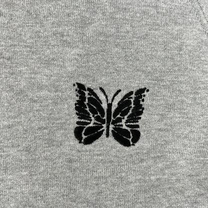 Needles xB'2nd Track Crew Neck Cotton Jersey Gray Size L