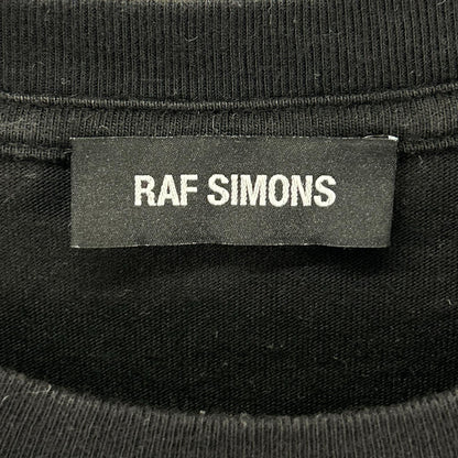 RAF SIMONS 19SS Print Works Tour Cotton T-Shirt Black Size M