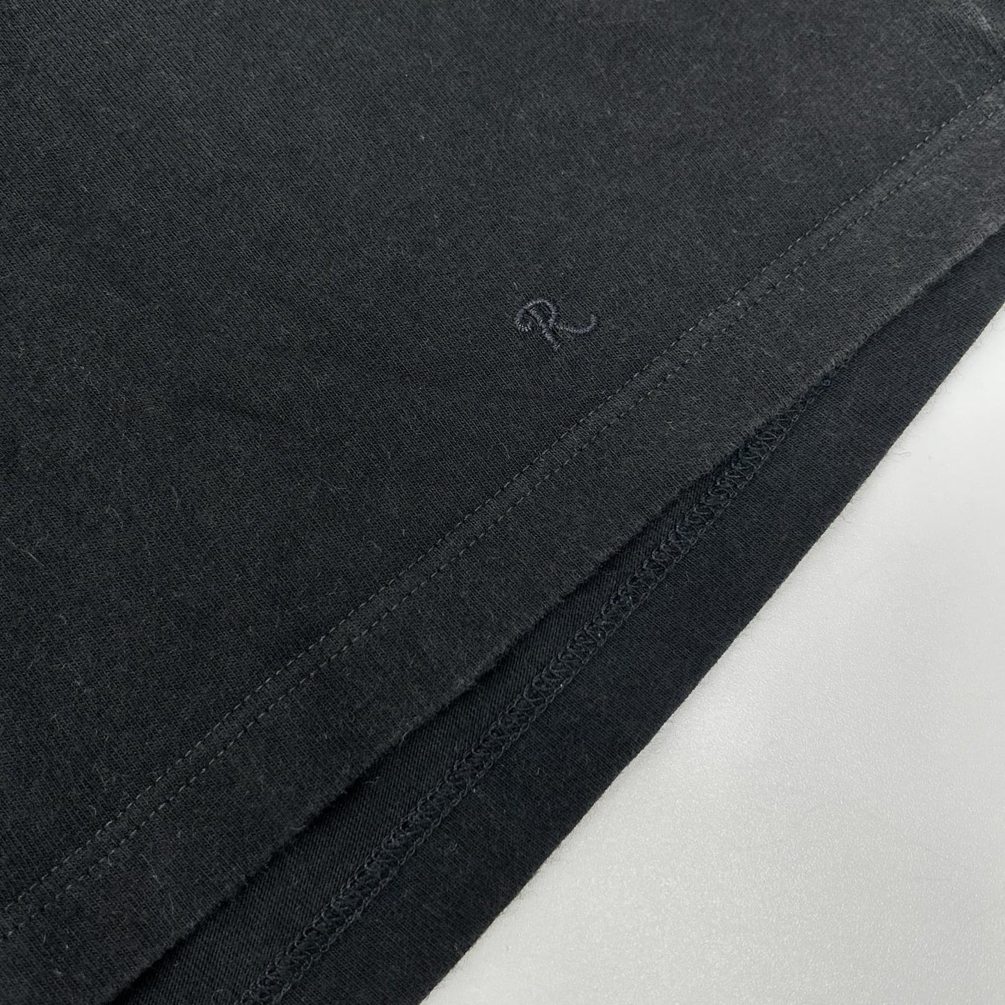 RAF SIMONS 19SS Print Works Tour Cotton T-Shirt Black Size M