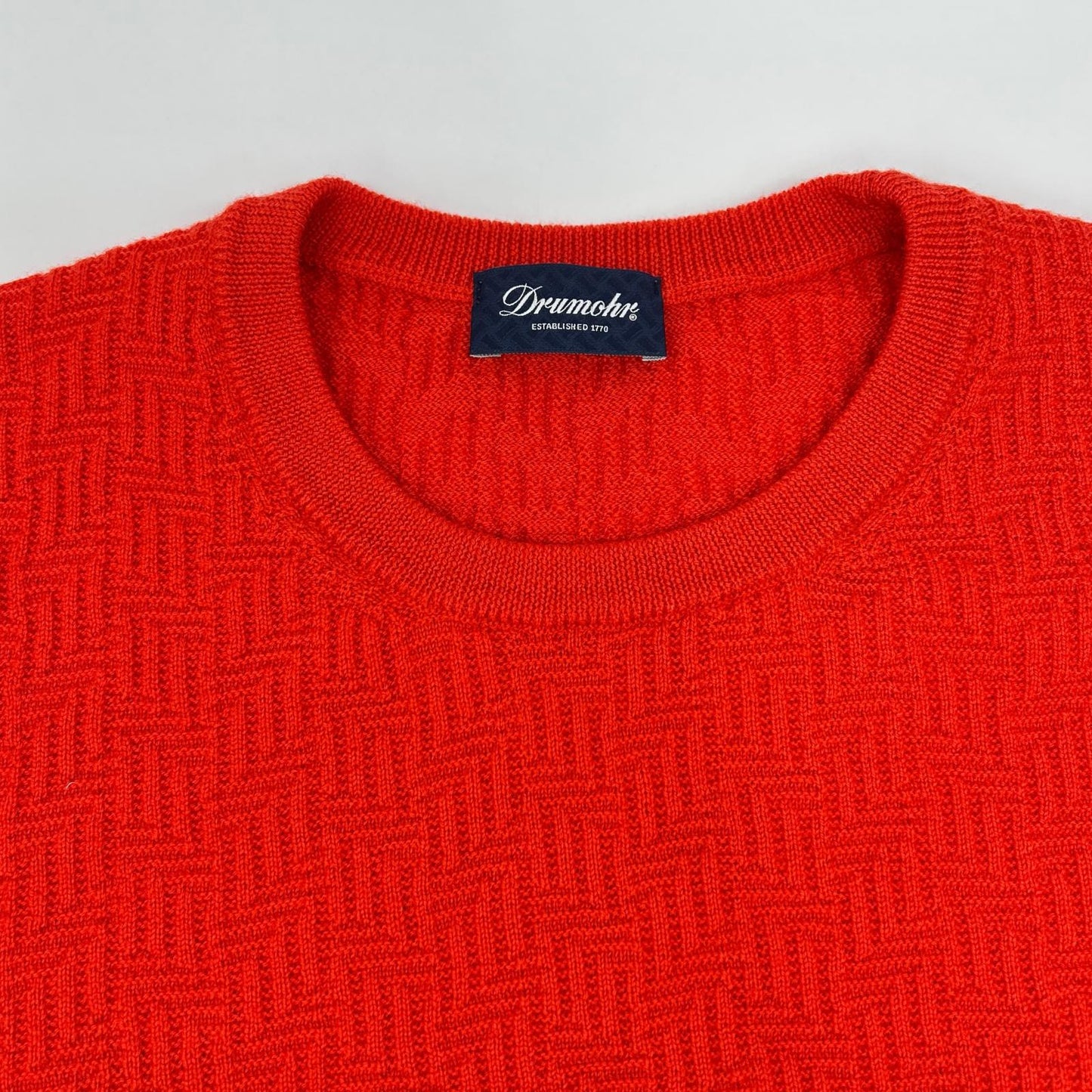 Drumohr Wool Knit Sweater Red Size 48