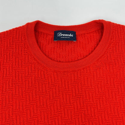 Drumohr Wool Knit Sweater Red Size 48