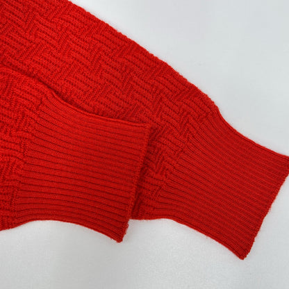 Drumohr Wool Knit Sweater Red Size 48
