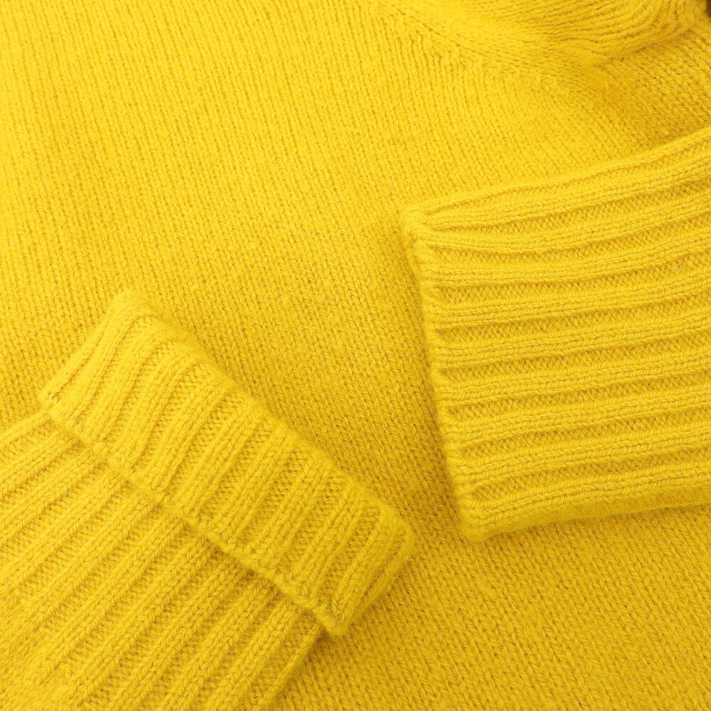 Drumohr Half-Zip Wool Knit Pullover Yellow Size 48