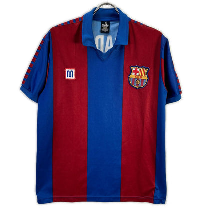 F.C.B Maradona 10 Replica Uniform T-Shirt Red/Blue Size L