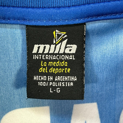 F.C.B Maradona 10 Replica Uniform T-Shirt Red/Blue Size L