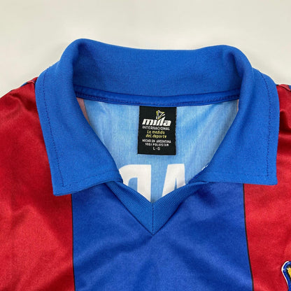 F.C.B Maradona 10 Replica Uniform T-Shirt Red/Blue Size L