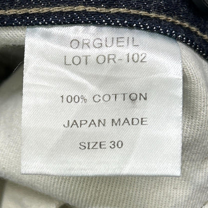 ORGUEIL OR-102 Tailor Wide Straight Jeans Indigo Pants Size 30