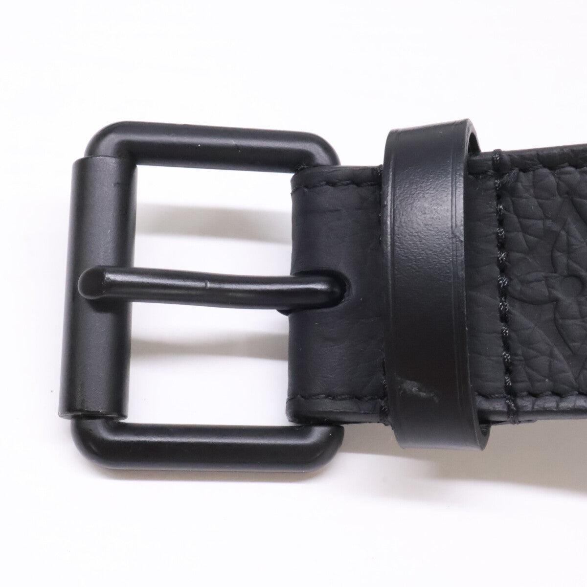 LOUIS VUITTON Black Signature Chain 35MM Belt Size 90/36
