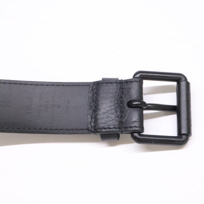 LOUIS VUITTON Black Signature Chain 35MM Belt Size 90/36