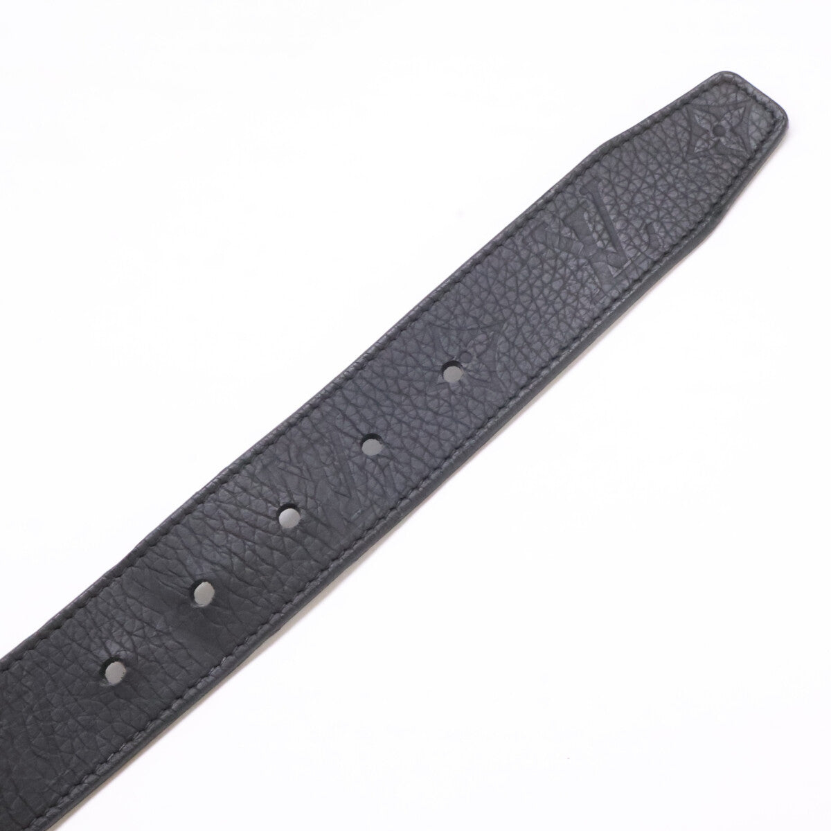 LOUIS VUITTON Black Signature Chain 35MM Belt Size 90/36