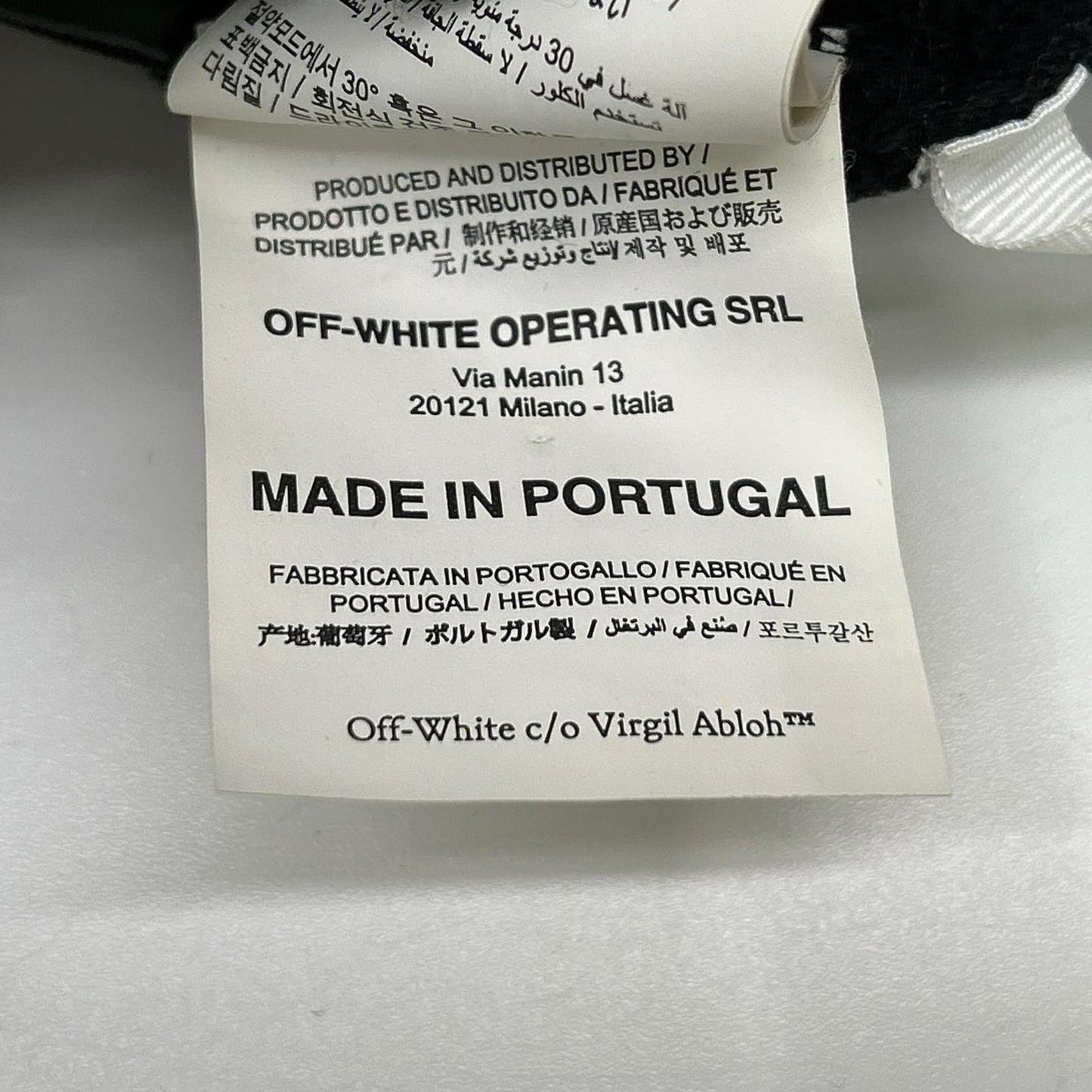 OFF-WHITE Black Back Logo Print Cotton Hoodie Size M