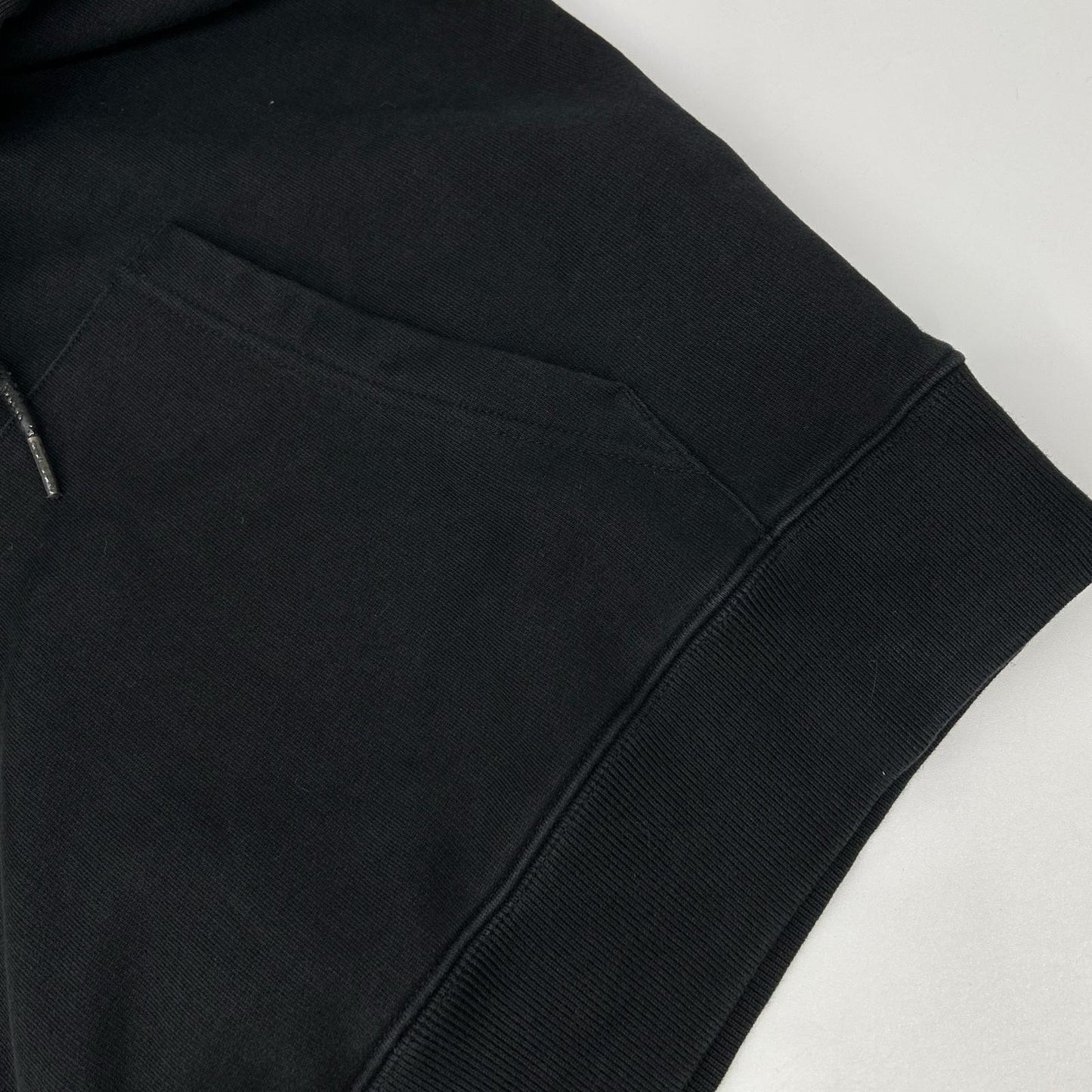 OFF-WHITE Black Back Logo Print Cotton Hoodie Size M