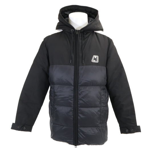 MONCLER Pernon Black Hooded Down Jacket Nylon Size 1