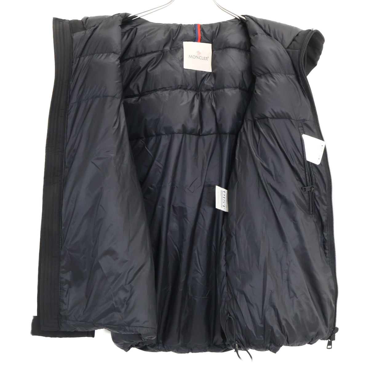 MONCLER Pernon Black Hooded Down Jacket Nylon Size 1