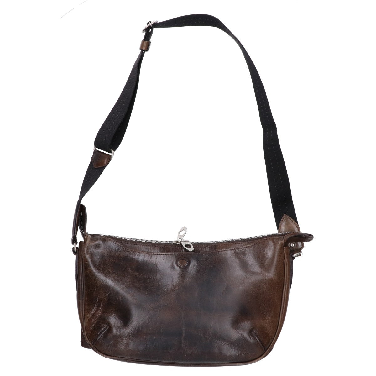 aniary Leather Shoulder Bag Dark Brown Size ONE SIZE