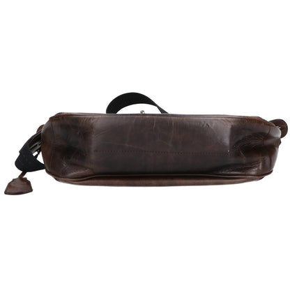 aniary Leather Shoulder Bag Dark Brown Size ONE SIZE