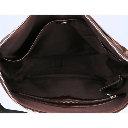 aniary Leather Shoulder Bag Dark Brown Size ONE SIZE