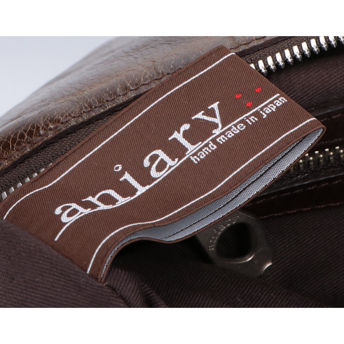aniary Leather Shoulder Bag Dark Brown Size ONE SIZE