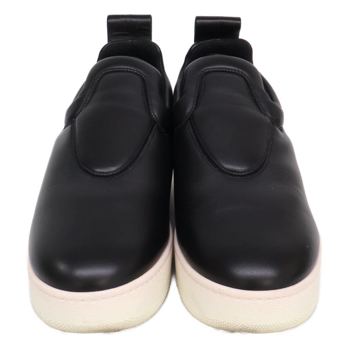 CELINE Phoebe Era Pull On Leather Slip-Ons Black Size EU 40
